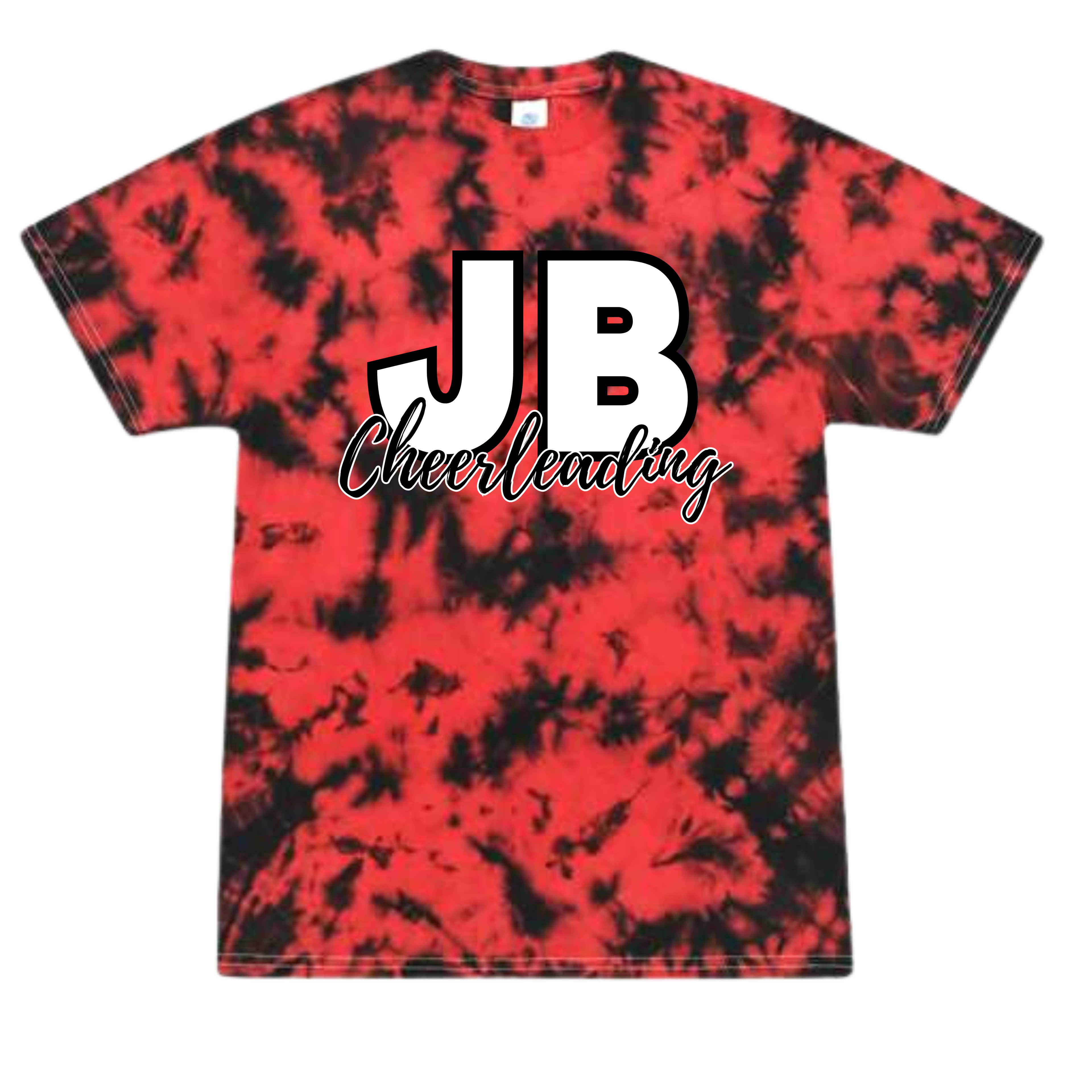JB Cheerleading Red Tye Dye